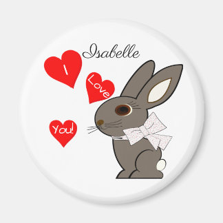 Bunny Rabbit "I Love You!" Magnet