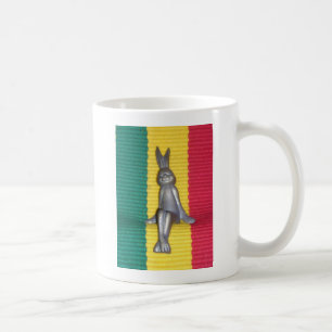 Bunny - Rabbit in Rasta Colours: A Touch of Groovy Coffee Mug