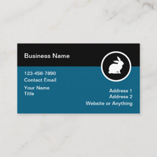 Bunny Rabbit Logo Business Cards Design