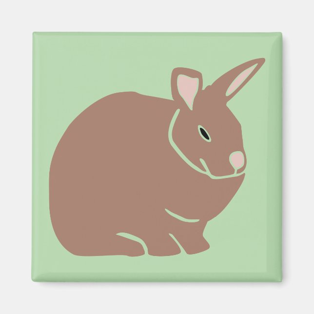Bunny Rabbit  Magnet (Front)