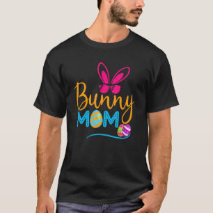 Bunny Rabbit Mum And Egg For Happy Easter Mother's T-Shirt