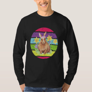 Bunny Rabbit Pastel Theme Daffodil Womens Easter B T-Shirt