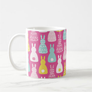 Bunny Rabbit pattern Easter Coffee Mug