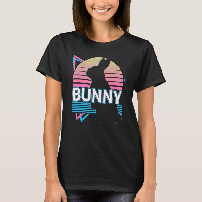Bunny Rabbit Retro T-Shirt (Front)