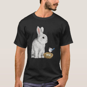 Bunny Rabbit Spring Bird Nest Eggs Cute Easter Bun T-Shirt