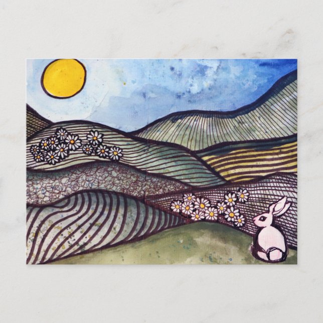Bunny Rabbit Spring                                Postcard (Front)