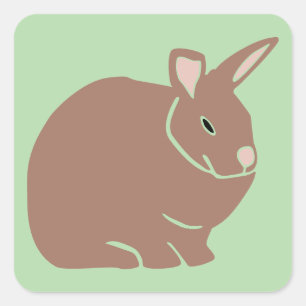 Bunny Rabbit  Square Sticker