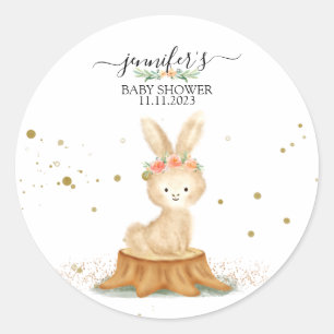 Bunny Rabbit wildlife forest baby Classic Round Sticker