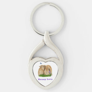 Bunny rabbitt key ring