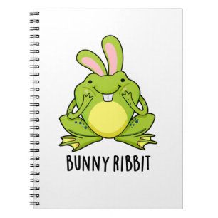 Bunny Ribbit Funny Rabbit Frog Pun  Notebook