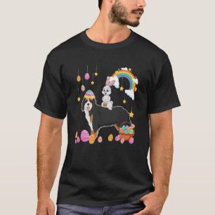 Bunny Riding Bernedoodle Easter Costume Owner Hunt T-Shirt