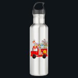 Bunny Riding Firetruck Easter Day Firefighter Happ 710 Ml Water Bottle<br><div class="desc">Bunny Riding Firetruck Easter Day Firefighter Happy Easter T-Shirt</div>