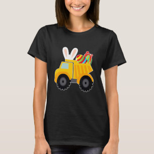Bunny Riding Garbage Truck Easter Day Bunny Garbag T-Shirt