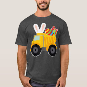 Bunny Riding Garbage Truck Easter Day Bunny Garbag T-Shirt