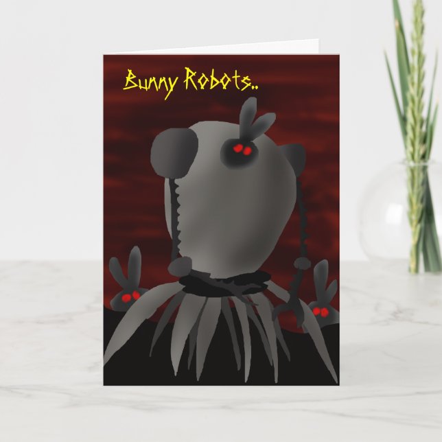 Bunny Robots.. Holiday Card (Front)