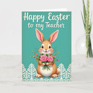 Bunny Roses Celebration Card