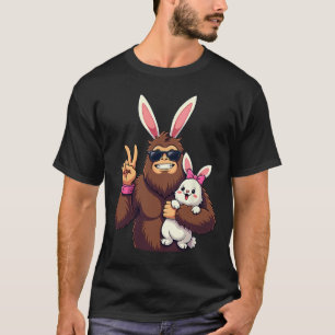Bunny Sasquatch Bigfoot Sungles Easter T-Shirt