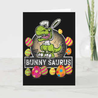 Bunny Saurus Trex Happy Eastrawr Bunny Dino Kids B Card
