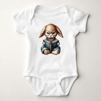 Bunny Scholar Baby Bodysuit