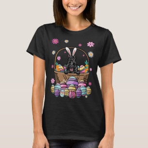Bunny Scottish Terrier Dog Happy Easter Day Lover T-Shirt