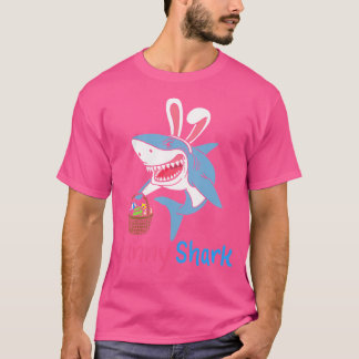 Bunny Shark Funny Easter Sundday Egg Hunting T-Shirt