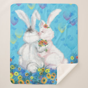 Bunny Sherpa Blanket - Hug