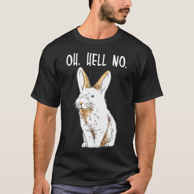 Bunny Shirt Disapproving Rabbit Funny Animals Shir (Front)