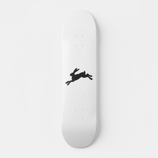 Bunny silhouette - Choose background colour Skateboard (Front)