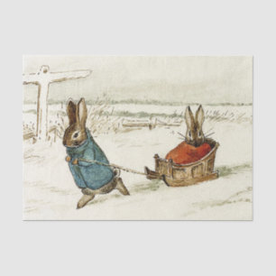 “Bunny Sleigh Ride” by Beatrix Potter Tissue Paper