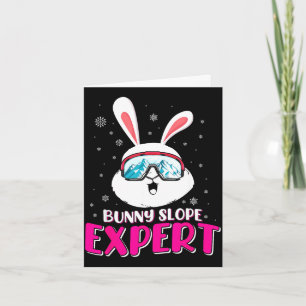 Bunny slope expert skiing women ski slope ski card