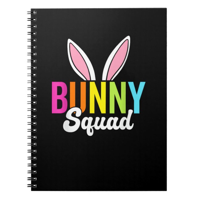 Bunny squad, matching easter rabbit ears, Easter p Notebook (Front)