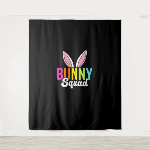 Bunny squad, matching easter rabbit ears, Easter p Tapestry
