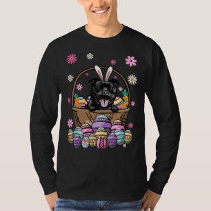 Bunny Stafforshire Bull Terrier Dog Happy Easter D T-Shirt