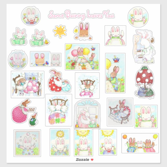 Bunny Stickers! (Sheet)