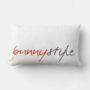 Bunny Style - Breathe Out Throw Pillow