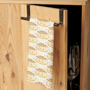 Bunny Sweet Dessert Cinnamon Bun Tea Towel