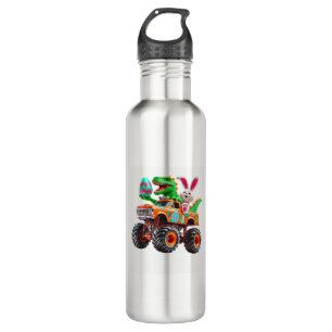 Bunny T-rex Easter Monster Truck Dino Funny Boys K 710 Ml Water Bottle