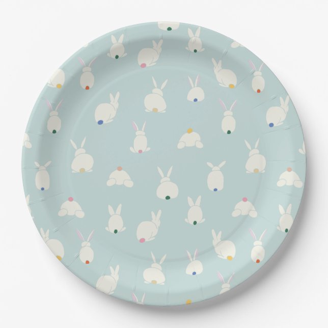 Bunny Tails Paper Plate (Front)