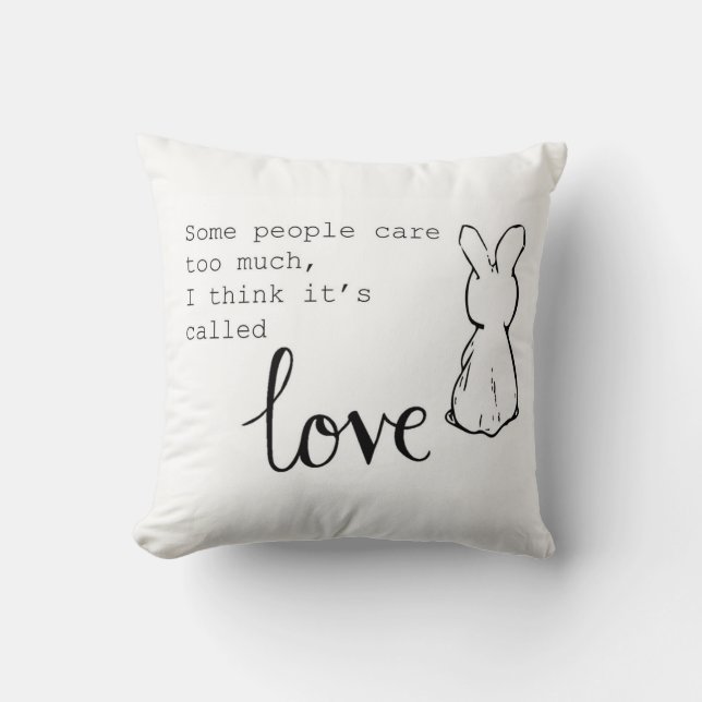 Bunny Throw Pillow (Front)
