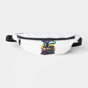 Bunny Train Railroad Easter Egg Kids Toddler Boys  Bum Bags