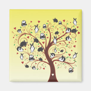 BUNNY TREE MAGNET