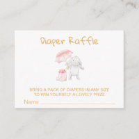 *~* Bunny Umbrella Boots Flower PINK Diaper Raffle