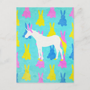 Bunny Unicorn Postcard