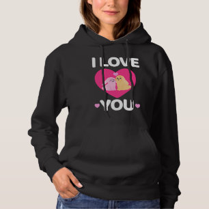 Bunny Valentine's Day I Love You Couples Men Women Hoodie