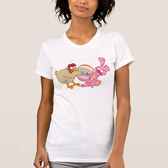 BUNNY VS CHICKEN T-Shirt (Front)