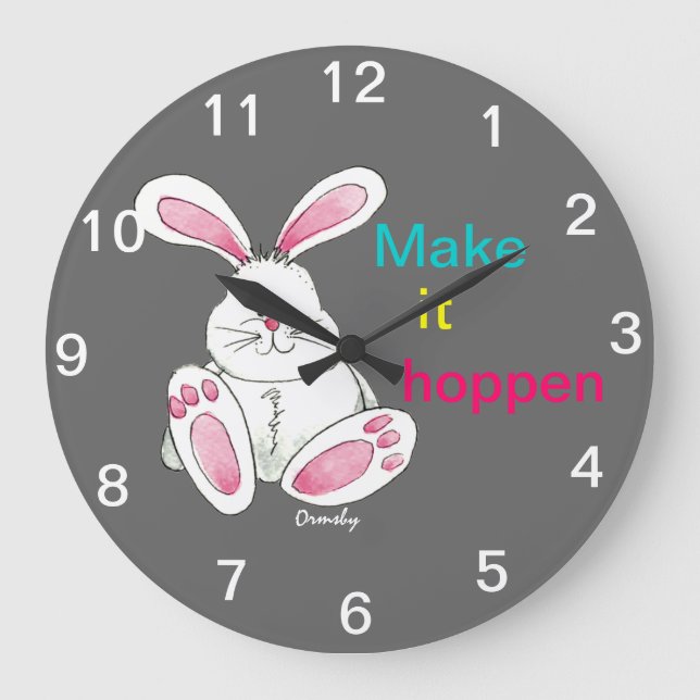 Bunny Wall Clock (Front)