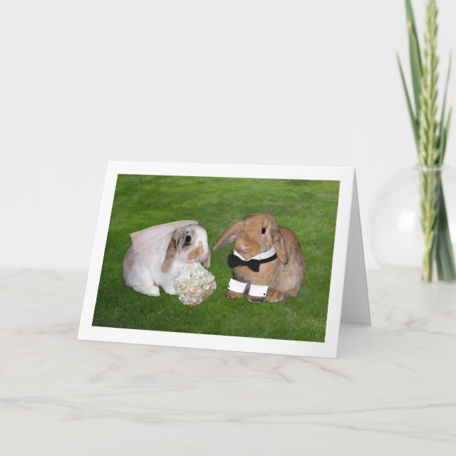 Bunny Wedding Card (Front)