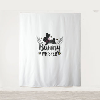 Bunny Whisperer Funny Rabbit Graphic Tapestry