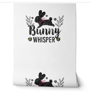 Bunny Whisperer Funny Rabbit Graphic Wallpaper