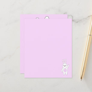 Bunny. White and pink.